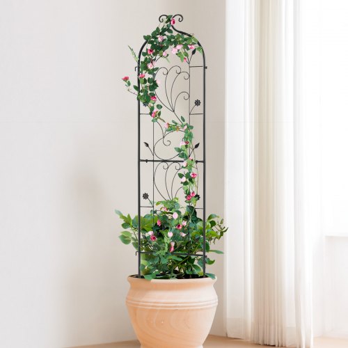 Garden Trellis for Climbing Plants 60 x 15 in Rustproof Metal Garden