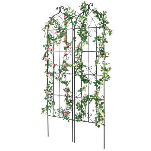 Garden Trellis for Climbing Plants 71 x 20 in 2 Packs Rustproof Metal