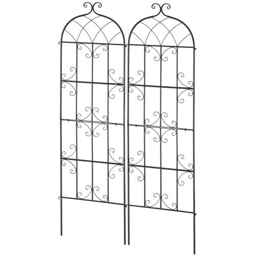 Garden Trellis for Climbing Plants 71 x 20 in 2 Packs Rustproof Metal