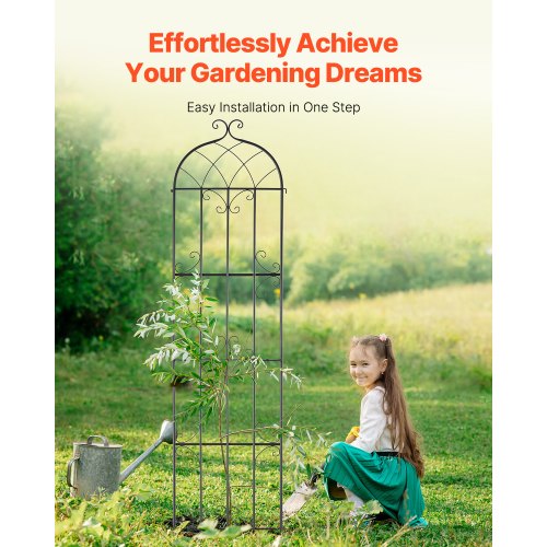 Garden Trellis for Climbing Plants 87 x 20 in 2 Packs Rustproof Metal