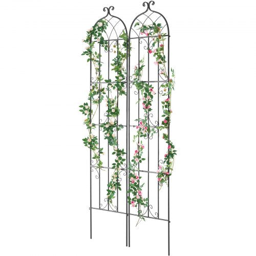 Garden Trellis for Climbing Plants 87 x 20 in 2 Packs Rustproof Metal