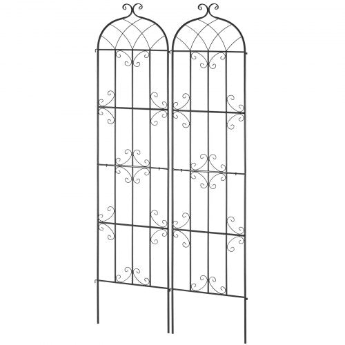 Garden Trellis for Climbing Plants 87 x 20 in 2 Packs Rustproof Metal
