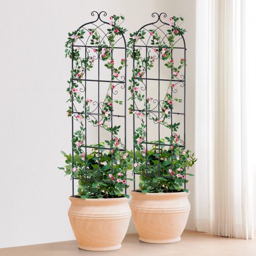 Garden Trellis for Climbing Plants 71 x 20 in 4 Packs Rustproof Metal