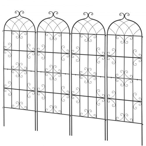 Garden Trellis for Climbing Plants 71 x 20 in 4 Packs Rustproof Metal