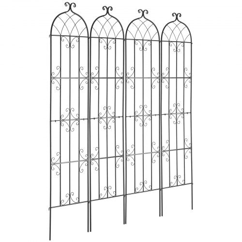 Garden Trellis for Climbing Plants 87 x 20 in 4 Packs Rustproof Metal