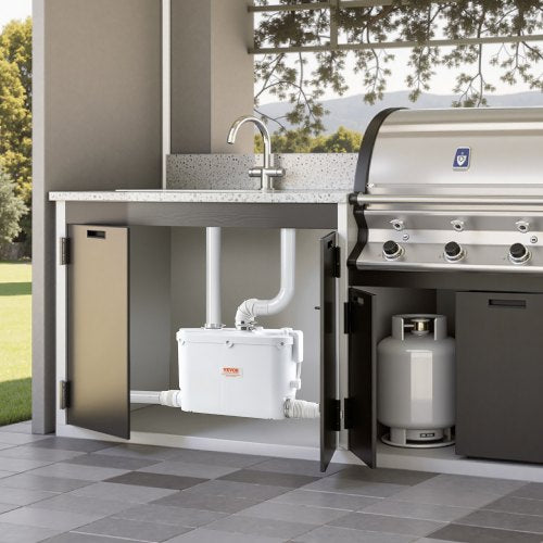 Macerator Pump 500W 29 GPM Flow 26 ft8 m Head Macerator Sewerage Toilet