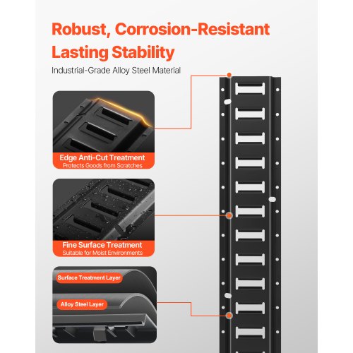 E Track Tie Down Rail Kit 2 Steel Rails 4 Pack Secure Cargo Heavy