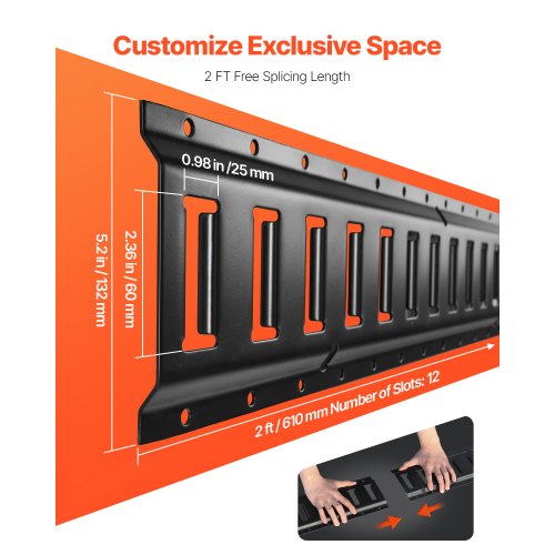 E Track Tie Down Rail Kit 2 Steel Rails 4 Pack Secure Cargo Heavy