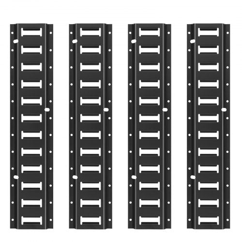 E Track Tie Down Rail Kit 2 Steel Rails 4 Pack Secure Cargo Heavy