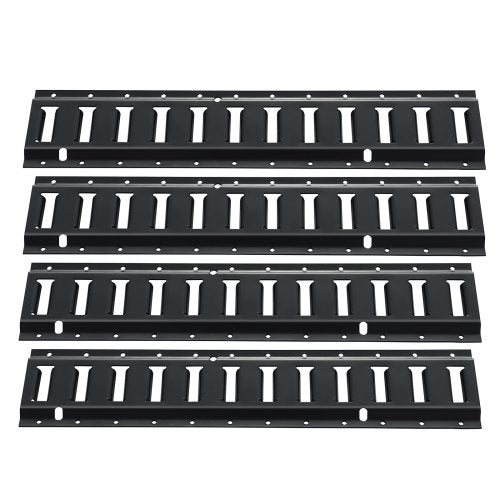E Track Tie Down Rail Kit 2 Steel Rails 4 Pack Secure Cargo Heavy