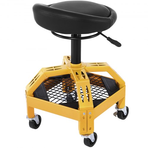 Rolling Garage Stool 300LBS Capacity Adjustable Height from 24 in to 287