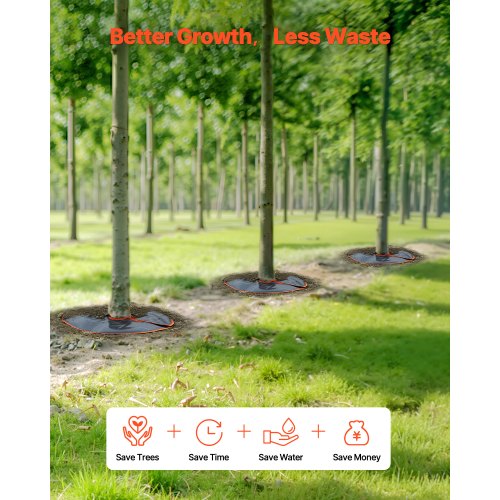 Tree Watering Rings 4 Packs 10 Gallons SelfWatering Tree Bags Slow
