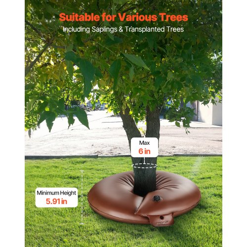 Tree Watering Rings 4 Pcs 16 Gallons Tree Watering Bags 69 Hours Slow