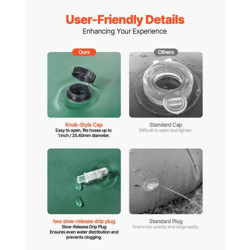Tree Watering Rings 4 Pcs 20 Gallons Tree Watering Bags 69 Hours Slow