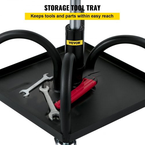 Rolling Garage Stool 300LBS Capacity Adjustable Height from 157