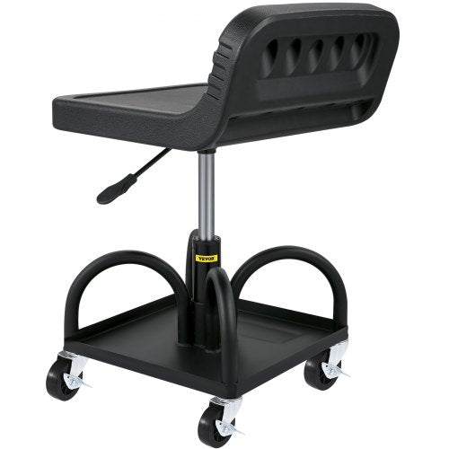 Rolling Garage Stool 300LBS Capacity Adjustable Height from 157