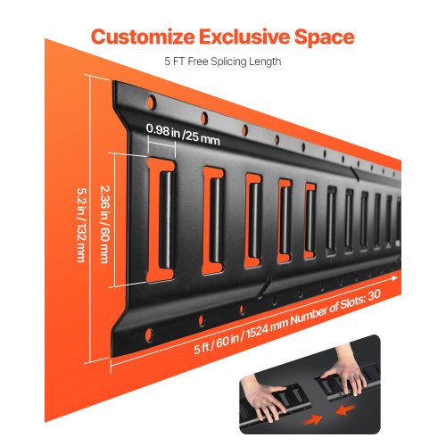 E Track TieDown Rail Kit 30PCS 5FT ETracks Set Includes 4 Steel Rails 2