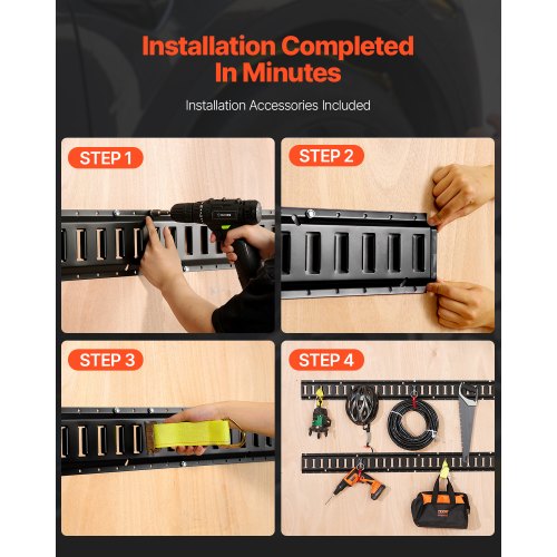 E Track TieDown Rail Kit 30PCS 5FT ETracks Set Includes 4 Steel Rails 2