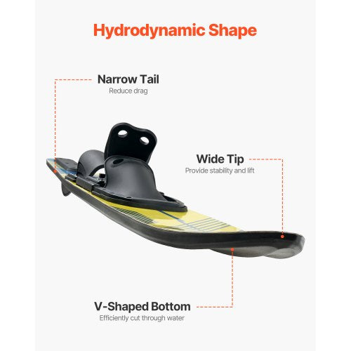 67 Water Skis Adult Water Ski with X9 Adjustable Horseshoe Bindings