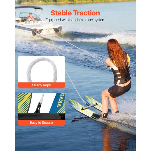 46 Water Skis Kids Water Ski Trainers with X7 Adjustable Bindings