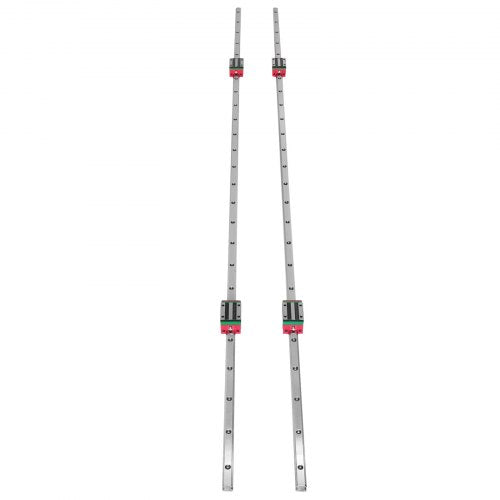 Linear Rail HSR151500mm 2pcs Linear Guideway Rail4X Square Type Carriage