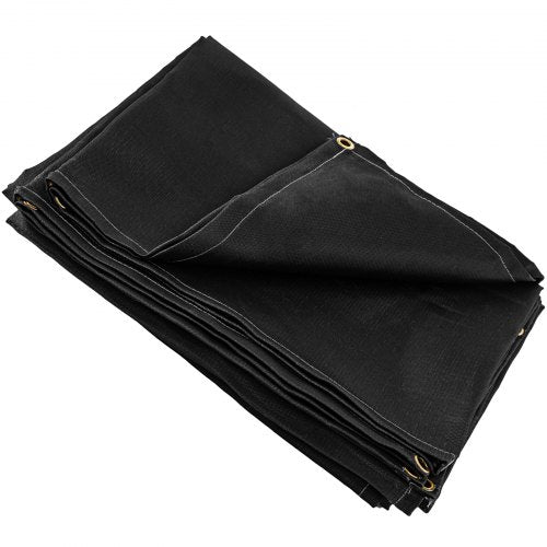 6 x 10 Ft Welding Blanket Black Fiberglass Blanket Portable Fiberglass Fire