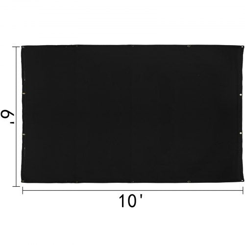 6 x 10 Ft Welding Blanket Black Fiberglass Blanket Portable Fiberglass Fire