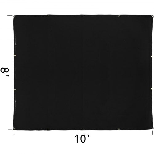 8 x 10 Ft Welding Blanket Black Fiberglass Blanket Portable Fiberglass Fire