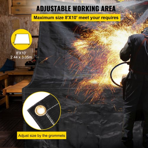 Fire Blankets 2 Pack Welding Blankets 8 x 10 Fire Suppression Blanket