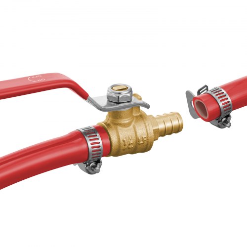 PEX Ball Valve 10 Pieces 12 in PEX Brass Ball Valve PEX Full Port Brass