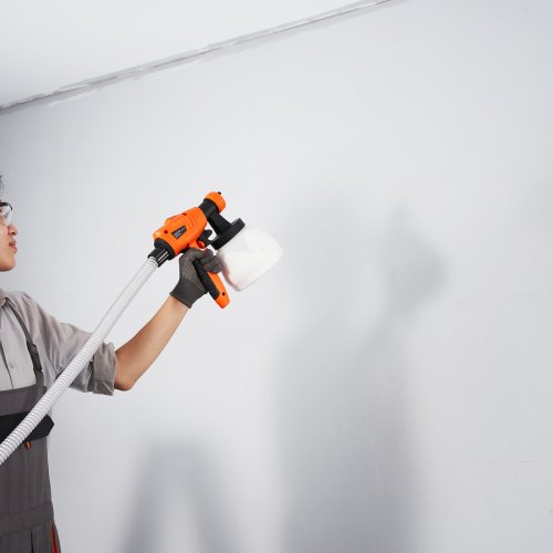 Paint Sprayer 1300W Electric Spray Paint Gun with Air Hose 1300ml and 800