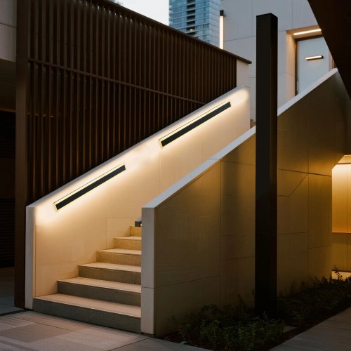 Outdoor Wall Lights 2 Pack 31.5 Inch Long Strip Modern Exterior Wall
