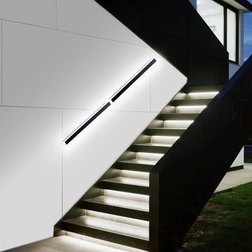 Outdoor Wall Lights 2 Pack 39.4 Inch Long RGB Modern Exterior Wall Sconce
