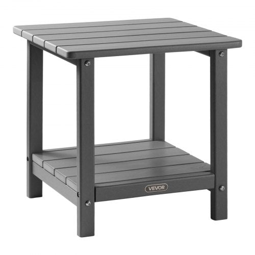 Outdoor Side Table 1772W x 1496D x 1732H Inch Double Layer HDPE Outside 1
