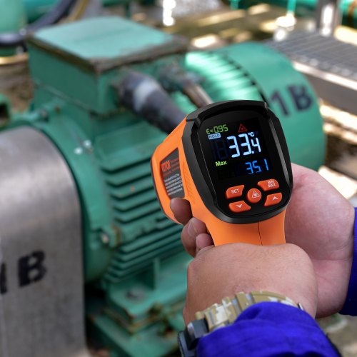 Infrared Thermometer 402732°F Dual Laser Temperature Gun NonContact