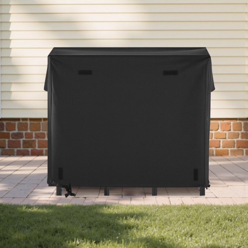 Firewood Rack with Waterproof Cover 4 ft Outdoor Firewood Holder 14 Cord 1