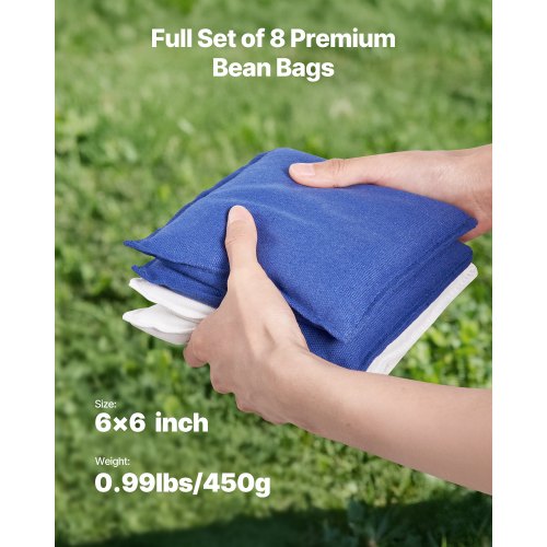 Cornhole Set 3x2 ft Corn Hole Game Boards Aluminum Weatherproof Portable