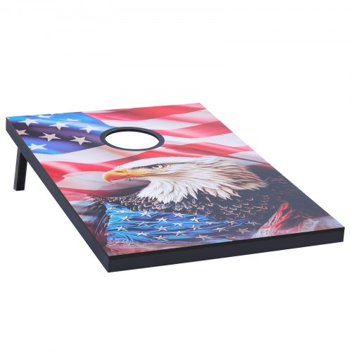 Cornhole Set 3x2 ft Corn Hole Game Boards MDF Wood Portable Toss Board