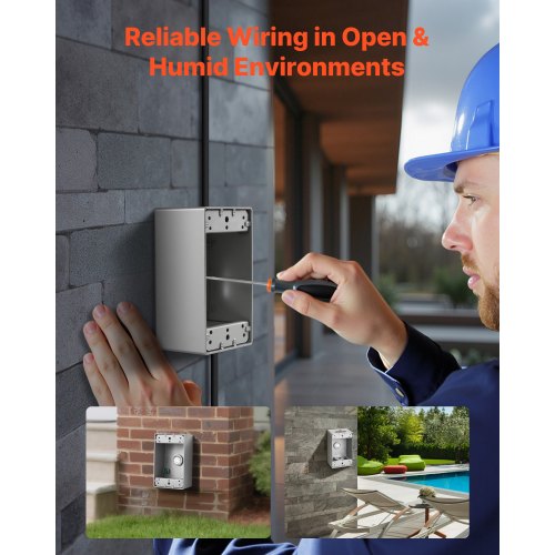 Outdoor Electrical Box 45 x 28 x 2 in Weatherproof Outlet Junction Box