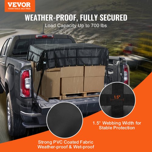 Cargo Net 96 in x 81 in Heavy Duty Truck Cargo Net for Truck Bed 4