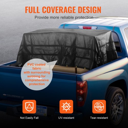 Cargo Net 120 in x 105 in Heavy Duty Truck Cargo Net for Truck Bed 4