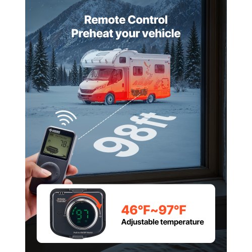 Diesel Heater 8KW DC 12V24V All in One Portable Diesel Air Heater with Remote 2
