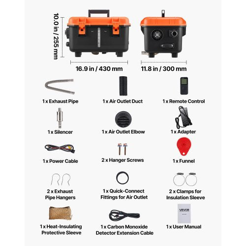 Diesel Heater 8KW DC 12V24V All in One Portable Diesel Air Heater with Remote 2
