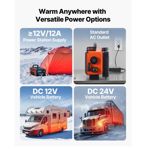 Diesel Heater 8KW DC 12V24V All in One Portable Diesel Air Heater with Remote 3