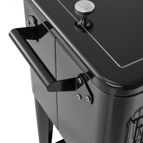 80 Quart Rolling Ice Chest Holds up to 50 Bottles 110 Cans Portable