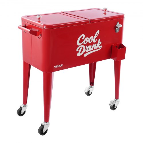 80 Quart Rolling Ice Chest Holds up to 50 Bottles 110 Cans Portable 1