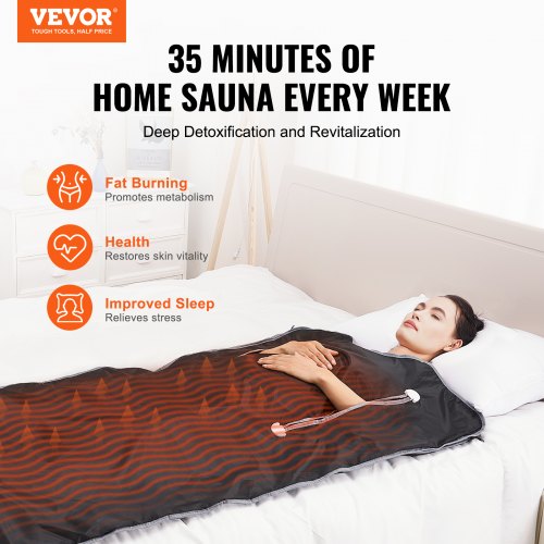 Sauna Blanket for Detoxification Portable Far Infrared Sauna for Home