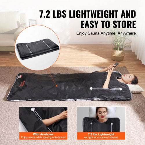 Sauna Blanket for Detoxification Portable Far Infrared Sauna for Home