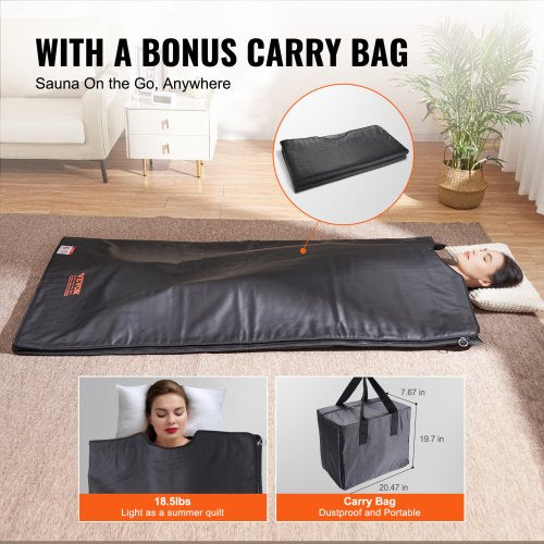Sauna Blanket for Detoxification Portable Far Infrared Sauna for Home