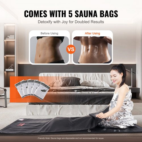 Sauna Blanket for Detoxification Portable Far Infrared Sauna for Home